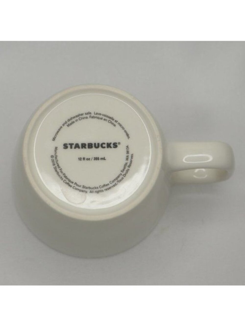 Starbucks Seattle, WA '71 White & Black 12oz Ceramic Coffee Mug - Picture 5 of 5